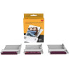 Kodak New Ink Ribbon Paper,30 Photo Cartridge Papier Photo pour Imprimante Photo Mini Shot Combo Blanc à Sublimation Thermique