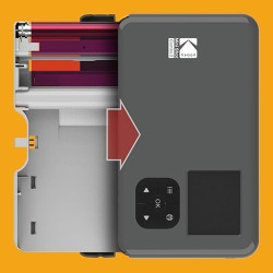 Kodak New Ink Ribbon Paper,30 Photo Cartridge Papier Photo pour Imprimante Photo Mini Shot Combo Blanc à Sublimation Thermique