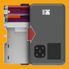 Kodak New Ink Ribbon Paper,30 Photo Cartridge Papier Photo pour Imprimante Photo Mini Shot Combo Blanc à Sublimation Thermique