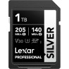 Lexar argent carte sd 1to, uhs-i carte sdxc jusqu'à 205 mo/s en lecture, 140 mo/s en écriture, v30, 4k uhd video, u3, classe 10,
