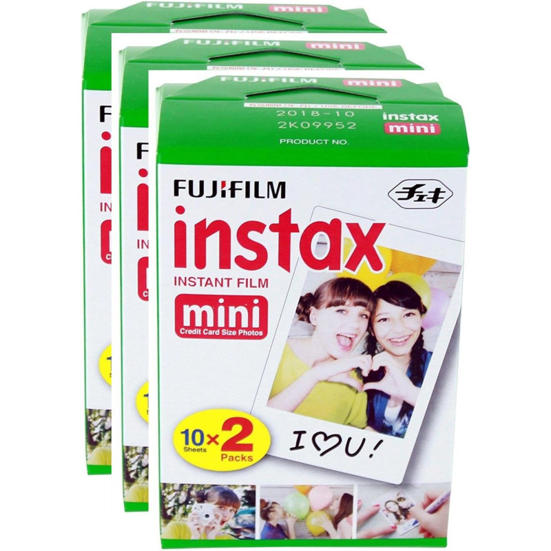 Fujifilm Instax Mini Film 3 Pack de 20