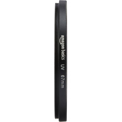 Amazon Basics 67 mm Filtre de Protection UV Circulaire pour des Images Plus Nettes, Protège Contre la Poussière, la Saleté et le