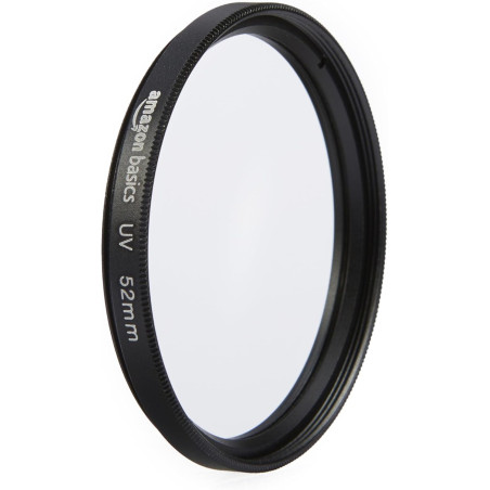 Amazon Basics 52 mm Filtre de Protection UV Circulaire pour des Images Plus Nettes, Protège Contre la Poussière, la Saleté et le