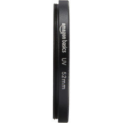 Amazon Basics 52 mm Filtre de Protection UV Circulaire pour des Images Plus Nettes, Protège Contre la Poussière, la Saleté et le
