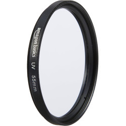 Amazon Basics 55 mm Filtre de Protection UV Circulaire pour des Images Plus Nettes, Protège Contre la Poussière, la Saleté et le