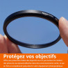 Amazon Basics 55 mm Filtre de Protection UV Circulaire pour des Images Plus Nettes, Protège Contre la Poussière, la Saleté et le