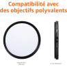 Amazon Basics 62 mm Filtre de Protection UV Circulaire pour des Images Plus Nettes, Protège Contre la Poussière, la Saleté et le