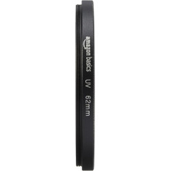 Amazon Basics 62 mm Filtre de Protection UV Circulaire pour des Images Plus Nettes, Protège Contre la Poussière, la Saleté et le