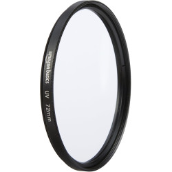 Amazon Basics 72 mm Filtre de Protection UV Circulaire pour des Images Plus Nettes, Protège Contre la Poussière, la Saleté et le