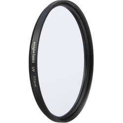 Amazon Basics 77 mm Filtre de Protection UV Circulaire pour des Images Plus Nettes, Protège Contre la Poussière, la Saleté et le