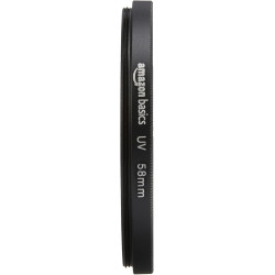 Amazon Basics 58 mm Filtre de Protection UV Circulaire pour des Images Plus Nettes, Protège Contre la Poussière, la Saleté et Le