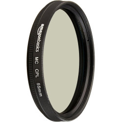 Amazon Basics Filtre polarisant Circulaire - 55mm & Filtre de Protection UV - 55mm