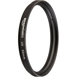 Amazon Basics Filtre polarisant Circulaire - 55mm & Filtre de Protection UV - 55mm