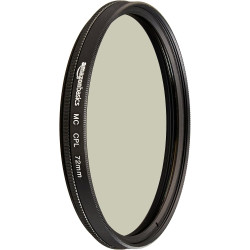 Amazon Basics Filtre polarisant Circulaire - 72mm & Filtre de Protection UV - 72mm