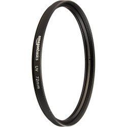 Amazon Basics Filtre polarisant Circulaire - 72mm & Filtre de Protection UV - 72mm