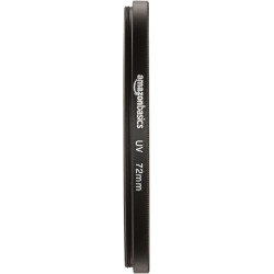 Amazon Basics Filtre polarisant Circulaire - 72mm & Filtre de Protection UV - 72mm