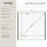 tectake® Écran de Projection 203x203cm, Toile projecteur 110" Format 1:1/16:9/4:3, Compatible HDTV et 3D, Ecran Projection Enrou