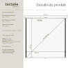 tectake® Écran de Projection 178x178cm, Toile projecteur 99" Format 1:1/16:9/4:3, Compatible HDTV et 3D, Ecran Projection Enroul