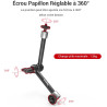 SMALLRIG Super Clamp et Bras Magique Articulé à Friction Réglable de 10 Pouces avec Vis 1/4" pour Moniteur LCD/Lumières LED - 27