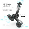 SMALLRIG 5 inch Magic Arm avec Super Clamp pour Monitor et Light - KBUM2730B
