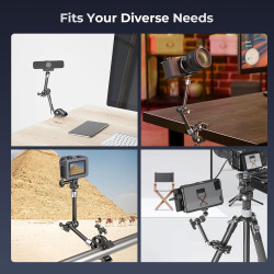 SMALLRIG Bras Magique avec Super Pince, Articulé pour Support de Caméra, Lumière, Moniteur, Webcam ou Caméra d'Action ≤1,5 kg, p