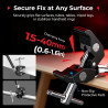 SMALLRIG Bras Magique avec Super Pince pour Caméras d'action, Fixation pour GoPro Hero 13/12/11, DJI Osmo Action 5 Pro/4/3, Inst