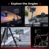 SMALLRIG Bras Magique avec Super Pince pour Caméras d'action, Fixation pour GoPro Hero 13/12/11, DJI Osmo Action 5 Pro/4/3, Inst