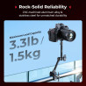 SMALLRIG Bras Magique avec vis 6,35 mm, Support de Téléphone pour Magsafe et Anneau Adaptateur Magnétique, Bras Magique 28 cm po