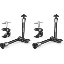 SMALLRIG Super Clamp et Bras Magique Articulé à Friction Réglable de 10 Pouces avec Vis 1/4" pour Moniteur LCD/Lumières LED - 27