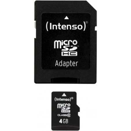 Intenso 3413450 Carte mémoire micro SDHC 4 Go Classe 10 Noir