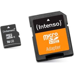 Intenso 3413470 Carte mémoire micro SDHC 16 Go Classe 10