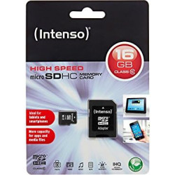 Intenso 3413470 Carte mémoire micro SDHC 16 Go Classe 10