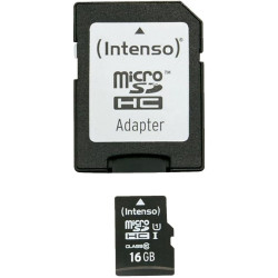 Intenso 3423470 Micro Carte SDHC UHS-I Classe 10 16 Go Noir