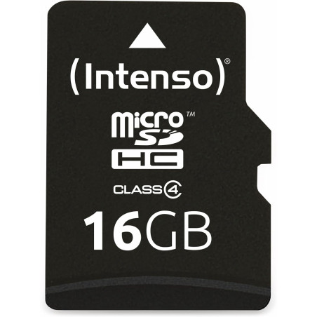Intenso Carte mémoire micro SD 16GB 3403470 Clase 4 avec SD adaptadeur