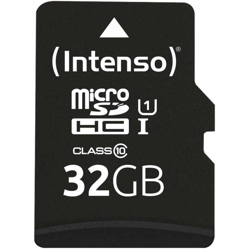 Intenso 3423480 Micro Carte SDHC UHS-I Classe 10 32 Go Noir