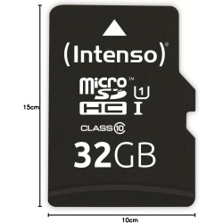 Intenso professional microsdhc memory card, class 10 uhs-i, 32 gb, bleu