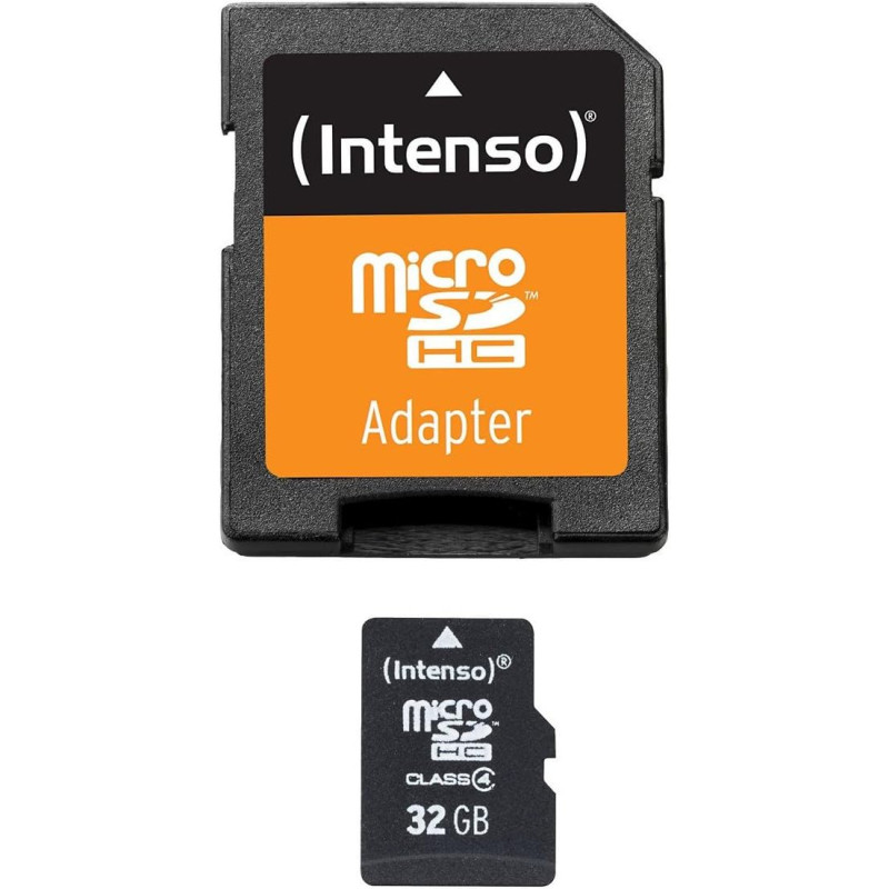 Intenso 3403480 Carte Micro SD/SDHC 32 Go Classe 4 Noir
