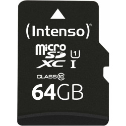 Intenso 3423490 Carte Micro SDXC Classe 10 64 Go Noir