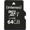 Intenso 3423490 Carte Micro SDXC Classe 10 64 Go Noir