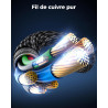 Cratree Câble HDMI 0.25m,Haute Vitesse Câble HDMI court 48Gbps,10K 8K 60Hz,4K 120Hz,eARC Dolby Atmos Compatible avec TV Blu-ray 