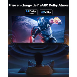 Cratree 10K 8K Câble HDMI 2m Lot de 2,Certifié Ultra Haute Vitesse Câble HDMI 4K 120Hz 8K 60Hz 48Gbps,Supporte eARC HDCP 2.2 2.3