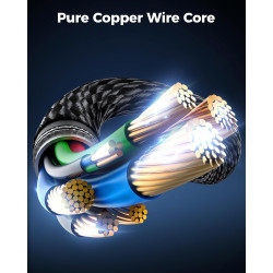 Cratree 10K 8K Câble HDMI 4m,Haute Vitesse Câble HDMI 4K 120Hz 8K 60Hz 48Gbps,Supporte eARC Dolby Atmos HDCP 2.2 2.3 Compatible 