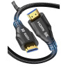 Cratree 10K 8K Câble HDMI 7m,Haute Vitesse Câble HDMI 4K 120Hz 8K 60Hz 48Gbps,Supporte eARC Dolby Atmos HDCP 2.2 2.3 Compatible 