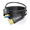 Cratree Câble HDMI Fibre Optique 15m- Câble HDMI 48gbps, 8K@60HZ, 4k@120hz, HDCP 2.2 et 2.3, hdr10, Compatible avec PS5 Blu-Ray 