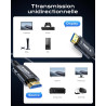 Cratree Câble HDMI Fibre Optique 15m- Câble HDMI 48gbps, 8K@60HZ, 4k@120hz, HDCP 2.2 et 2.3, hdr10, Compatible avec PS5 Blu-Ray 