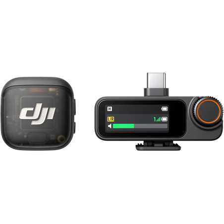 DJI Mic 3 (1 TX + 1 RX), Microphone Cravate sans Fil pour iPhone/caméra/Android, ultraléger, durée de Fonctionnement prolongée e