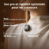 DJI Mic 3 (1 TX + 1 RX), Microphone Cravate sans Fil pour iPhone/caméra/Android, ultraléger, durée de Fonctionnement prolongée e