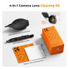 K&F CONCEPT Kit de Nettoyage 4 en 1 (Pinceau de Nettoyage + Chiffon Microfibre + Poire pour Photo) pour Objectif de Caméra Refle
