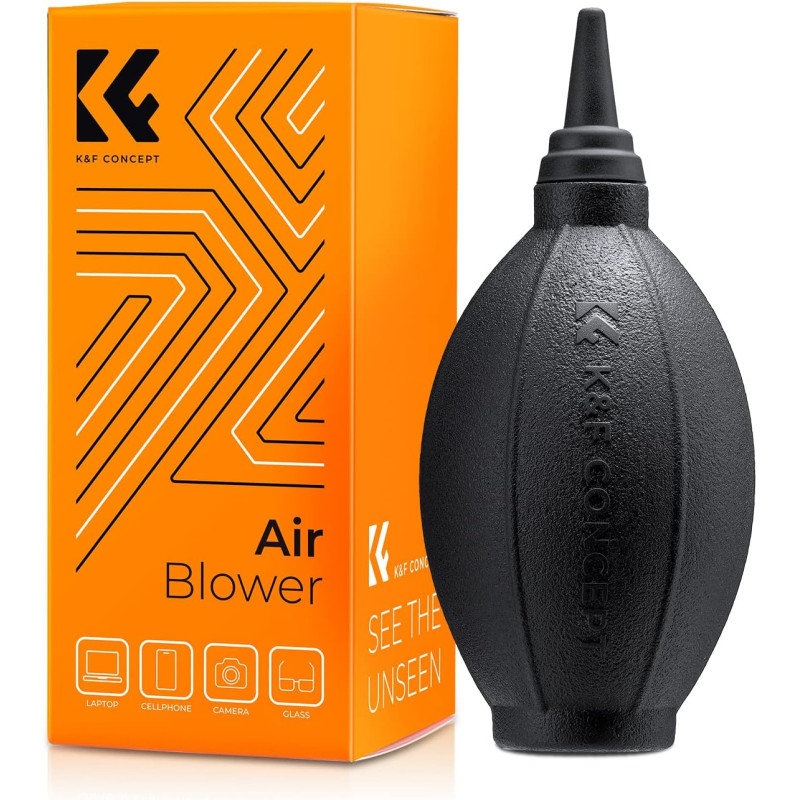 K&F CONCEPT Souffleur d'air, nettoyeur de poussière, souffleur d'objectif, pistolet à air pour appareils numériques, reflex numé
