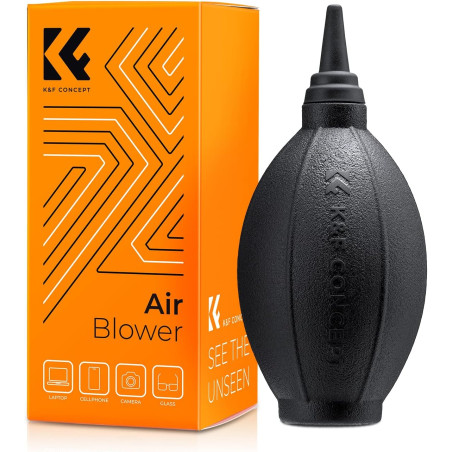 K&F CONCEPT Souffleur d'air, nettoyeur de poussière, souffleur d'objectif, pistolet à air pour appareils numériques, reflex numé